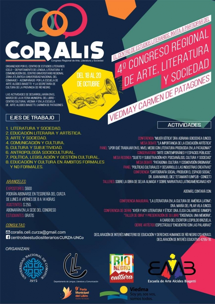 Editorial UNRN y Ministerio de Educación invitan a panel sobre literatura de Río Negro
